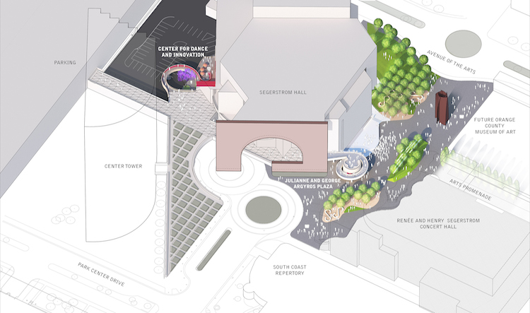 Segerstrom Center - Campus Plan Rendered by Michael Maltzan Architect